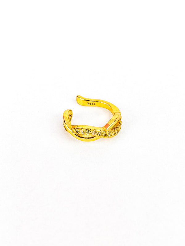 BRAID Ohrklemme Gold