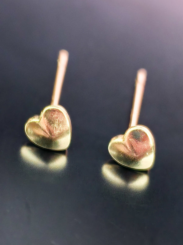 Ohrstecker Herzen Gold