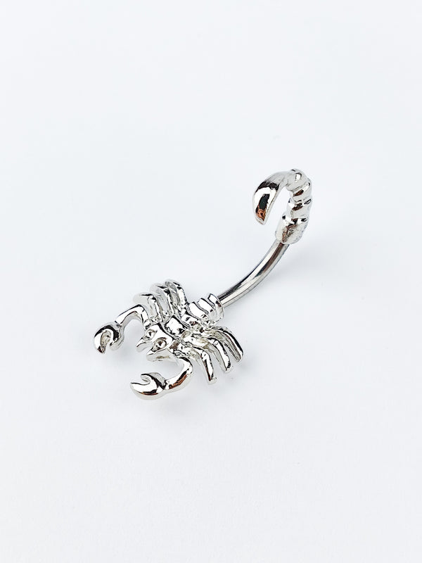 Bauchnabelpiercing Skorpion Silber