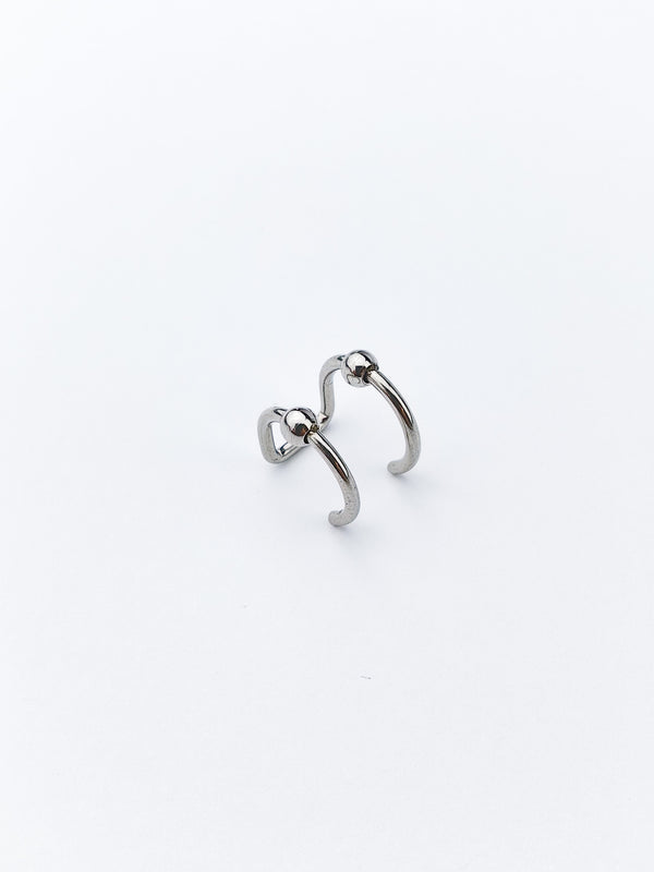 Fake Piercing Kolczyk do Wargi DOUBLE BALL