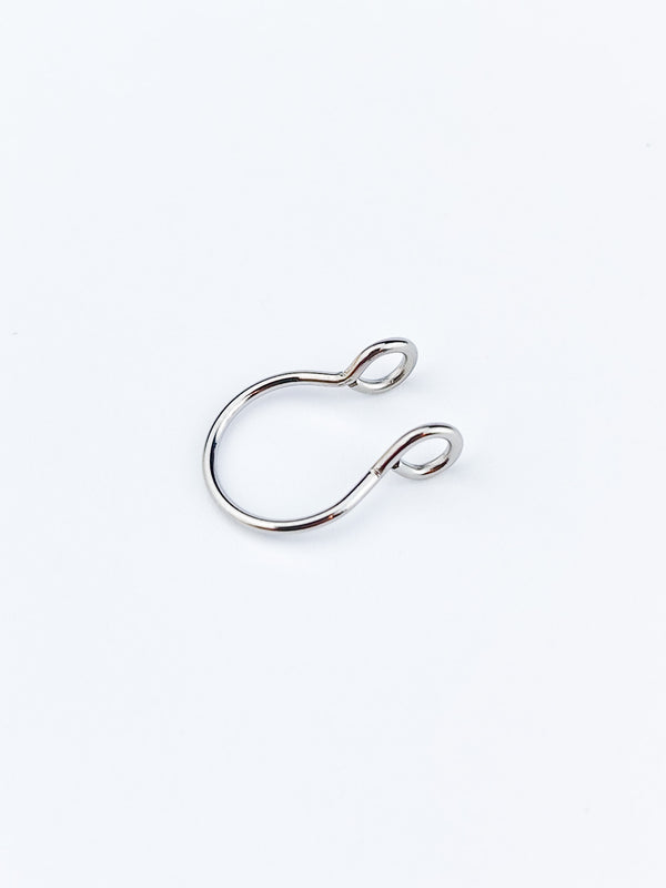 Fake Septum Piercing Nasenring Gold