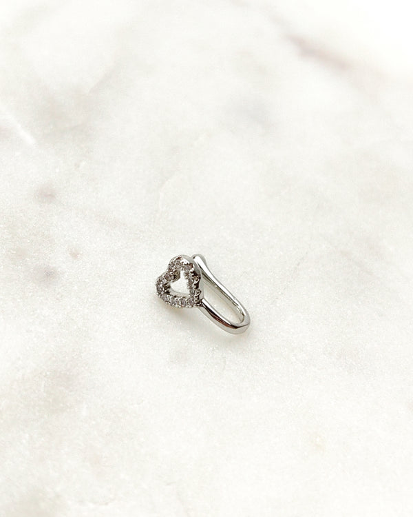 Fake Nostril Piercing Nasenring Herz