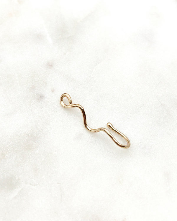 Fake Nostril Piercing Nasenring Wirbel