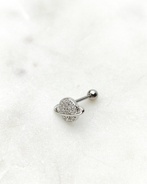 BUTTERFLY Piercing Ohrring mit Kette Gold