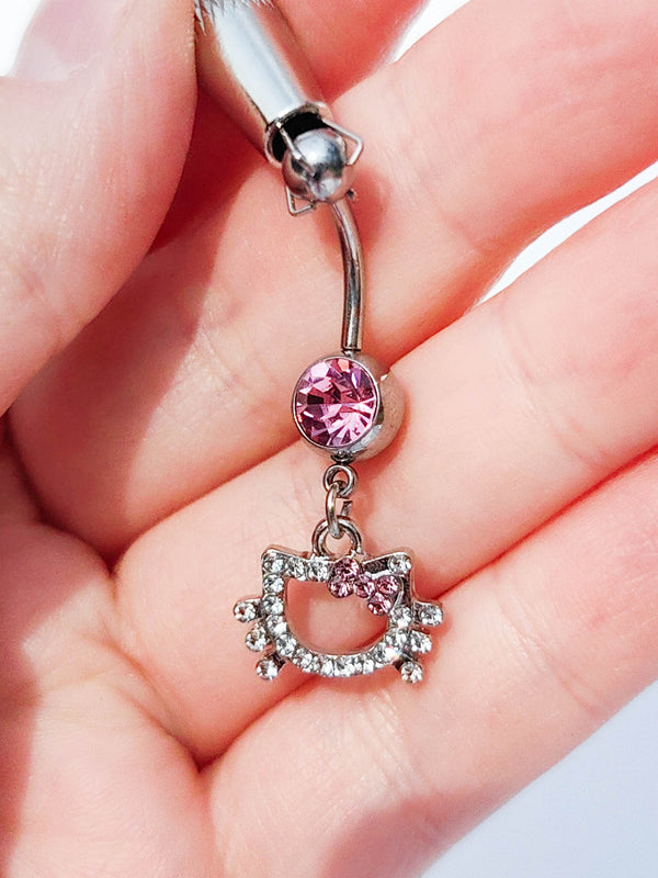 Bauchnabelpiercing Hello Kitty