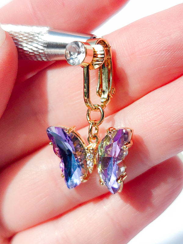 Fake Piercing Bauchnabelpiercing Bunter Schmetterling