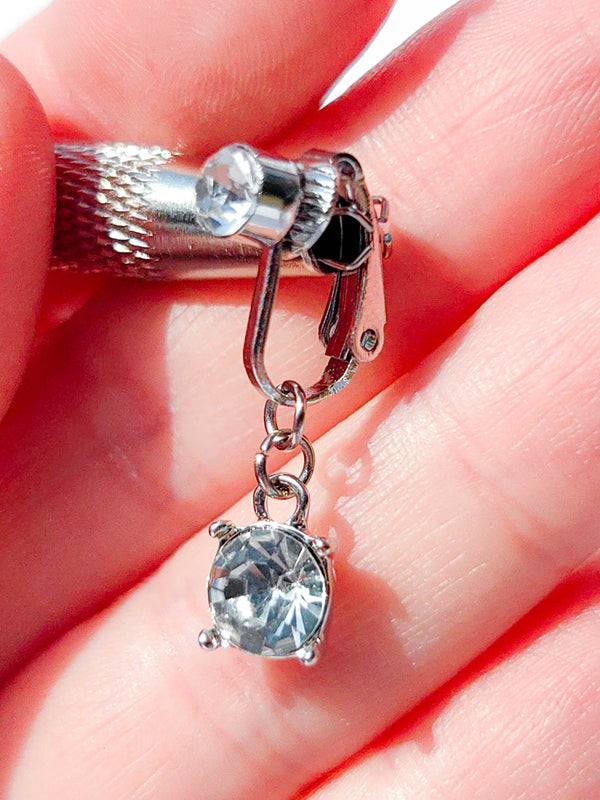 Fake Piercing Bauchnabelpiercing Zirkonia Solo