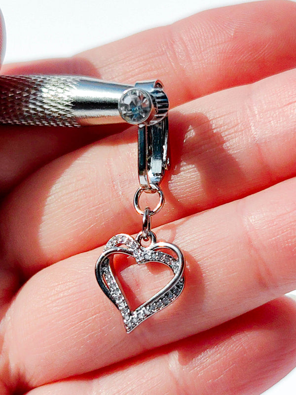 Fake Piercing Bauchnabelpiercing Herz