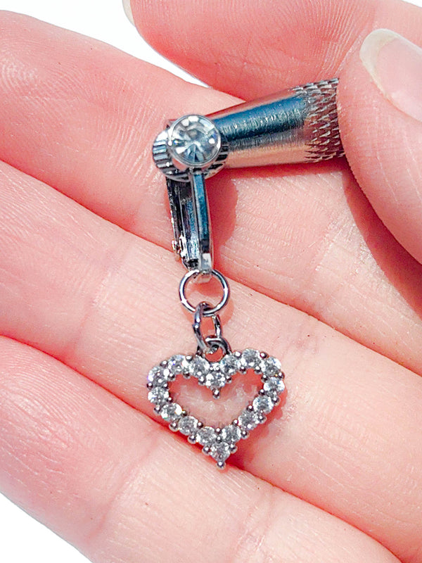 Fake Piercing Bauchnabelpiercing Kleines Herz