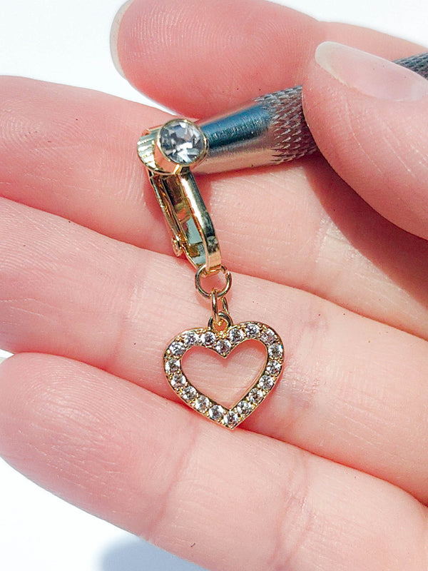Fake Piercing Bauchnabelpiercing Kleines Herz