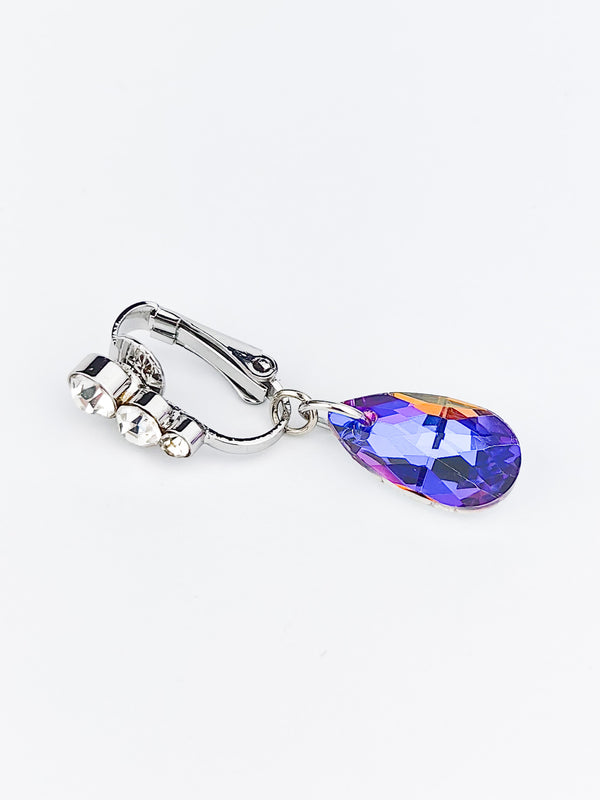 Fake Piercing Bauchnabelpiercing Stein Silber